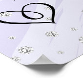 Hübsche Blumenhochzeit Poster (Ecke)