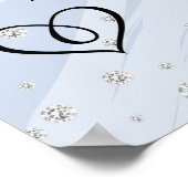 Hübsche Blumenhochzeit Poster (Ecke)