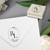 Hübsche Blumenhochzeiten Mit Monogramm Eintritte Gummistempel