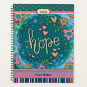 Hübsche Blumenhoffung - Fröhliche Herzanregung Planer (Vorderseite)