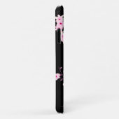 Hübsche Blumenkirsche Blossom Rosa Schwarze Monogr Case-Mate iPhone Hülle (Hinten/Rechts)