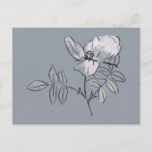 Hübsche Blumenkritzelei  Postkarte (Vorderseite)