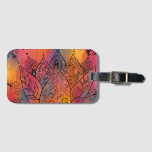 Hübsche Blumenkunst Gepäckanhänger