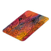 Hübsche Blumenkunst Magnet (Linke Seite)