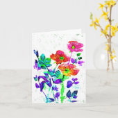 Hübsche Blumenkunst Notecards oder Gruß-Karten Karte (Gelbe Blume)