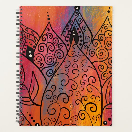 Hübsche Blumenkunst Planer (Vorderseite)