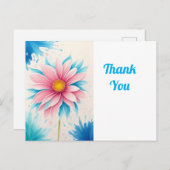 Hübsche Blumenkunst Postkarte (Vorne/Hinten)