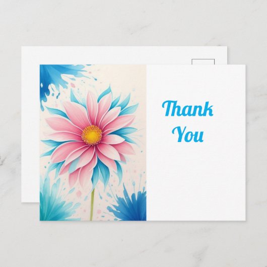 Hübsche Blumenkunst Postkarte (Vorne/Hinten)