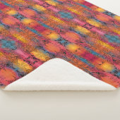 Hübsche Blumenkunst Sherpadecke (3/4)