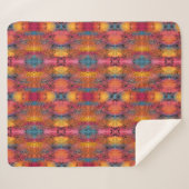 Hübsche Blumenkunst Sherpadecke (Vorderseite (Horizontal))