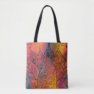 Hübsche Blumenkunst Tasche