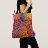 Hübsche Blumenkunst Tasche (Von Nahem)