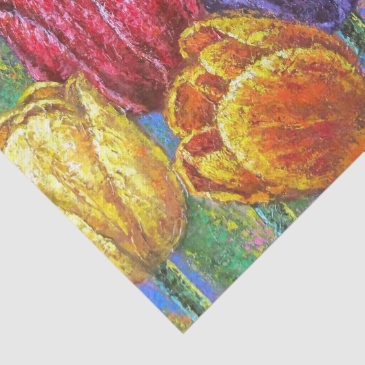 Hübsche Blumenmotive Tulips Seidenpapier (Ausschnitt)