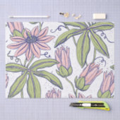 Hübsche Blumenmuster zum Essen in der Zeit l Pink Seidenpapier (Handwerk)