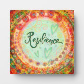 Hübsche Blumenpastel Boho Moderne Widerstandskraft Fotoplatte (Vorderseite)