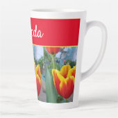 Hübsche Blumenpastete Tulip Pink Bee Tasse (Rechts)