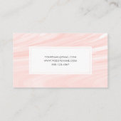 Hübsche Blumenpfirsichfarben Beruflich Visitenkarte (Rückseite)