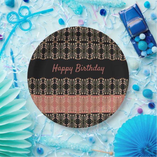 Hübsche Blumenrunde Pappteller (Party)