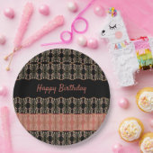 Hübsche Blumenrunde Pappteller (Party)