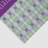 Hübsche Blumenschrift Gemustert Vielen Dank Seidenpapier (Ausschnitt)