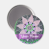 hübsche Blumenspitze Magnet (Vorderseite/Rückseite)