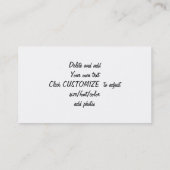 hübsche Blumenspitze Telefonnummerkarte (Rückseite)