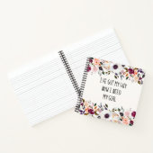 Hübsche Blumenüberdachungskarte Notizblock (Innenseite)