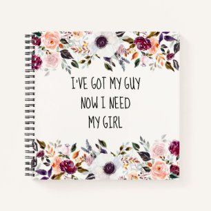 Hübsche Blumenüberdachungskarte Notizblock