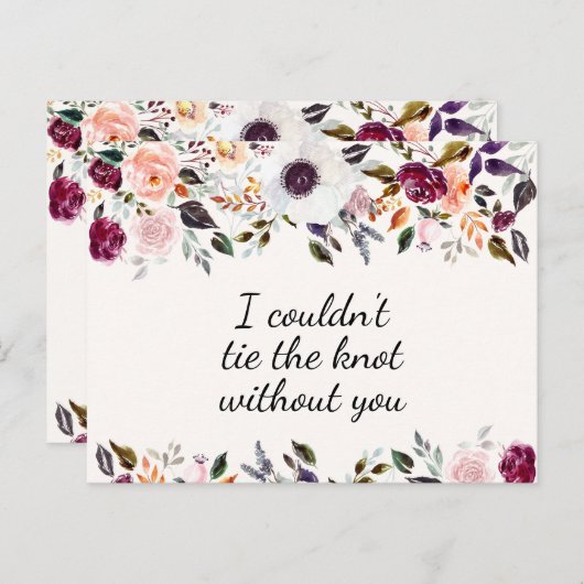 Hübsche Blumenüberdachungskarte Postkarte (Vorne/Hinten)