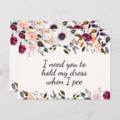 Hübsche Blumenüberdachungskarte Postkarte (Vorne/Hinten)