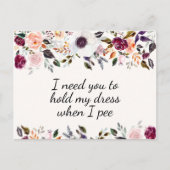 Hübsche Blumenüberdachungskarte Postkarte (Vorderseite)