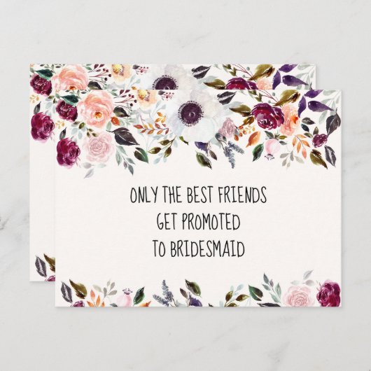 Hübsche Blumenüberdachungskarte Postkarte (Vorne/Hinten)