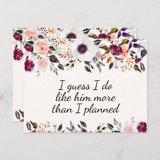 Hübsche Blumenüberdachungskarte Postkarte (Vorne/Hinten)