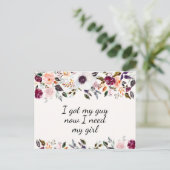 Hübsche Blumenüberdachungskarte Postkarte (Stehend Vorderseite)