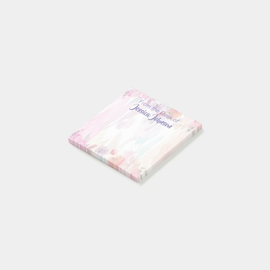 Hübsche Blumenüberzug Post-it Klebezettel (angewinkelt)