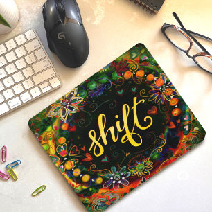 Hübsche Blumenverschiebung - EIN WORT-Inspirivity Mousepad