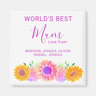 Hübsche Blumenwelt Beste Mutter Muttertag Magnet