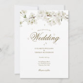 Hübsche Blumenzehen Einladung (Vorderseite)