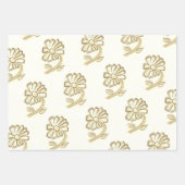 Hübsche Blumenzeichnungen Geschenkpapier Set (Vorderseite 2)