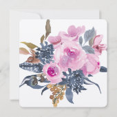 Hübsche Blumenzeremonie Einladung (Rückseite)