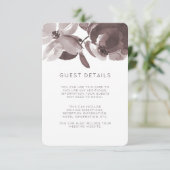 Hübsche Blumenzettel Begleitkarte (Stehend Vorderseite)