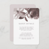 Hübsche Blumenzettel Begleitkarte (Vorne/Hinten)