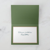 Hübsche Blumenzunge Weiße Orchidee Blume Garland G Karte (Innenseite)