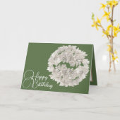 Hübsche Blumenzunge Weiße Orchidee Blume Garland G Karte (Gelbe Blume)