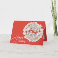 Hübsche Blumenzunge Weiße Orchidee Blume Garland G