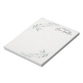 Hübsche Blumenzweigung "A Note From" Notepad Notizblock (Rotiert)