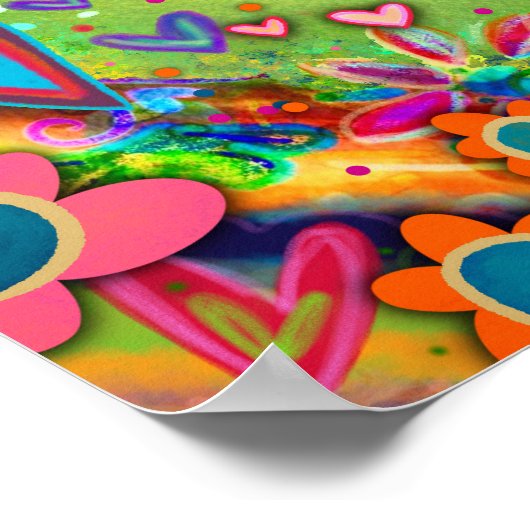 Hübsche Blüte Ich bin Motivierend Inspiritivität Poster (Ecke)