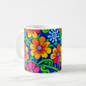Hübsche Blüte Kaffeetasse (Vorderseite Links)