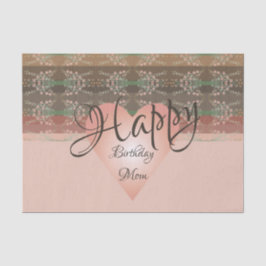 Hübsche Blüte mit Streifenpapier Seidenpapier