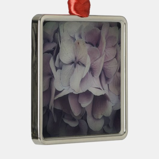 Hübsche Blüten Silbernes Ornament (Rechts)